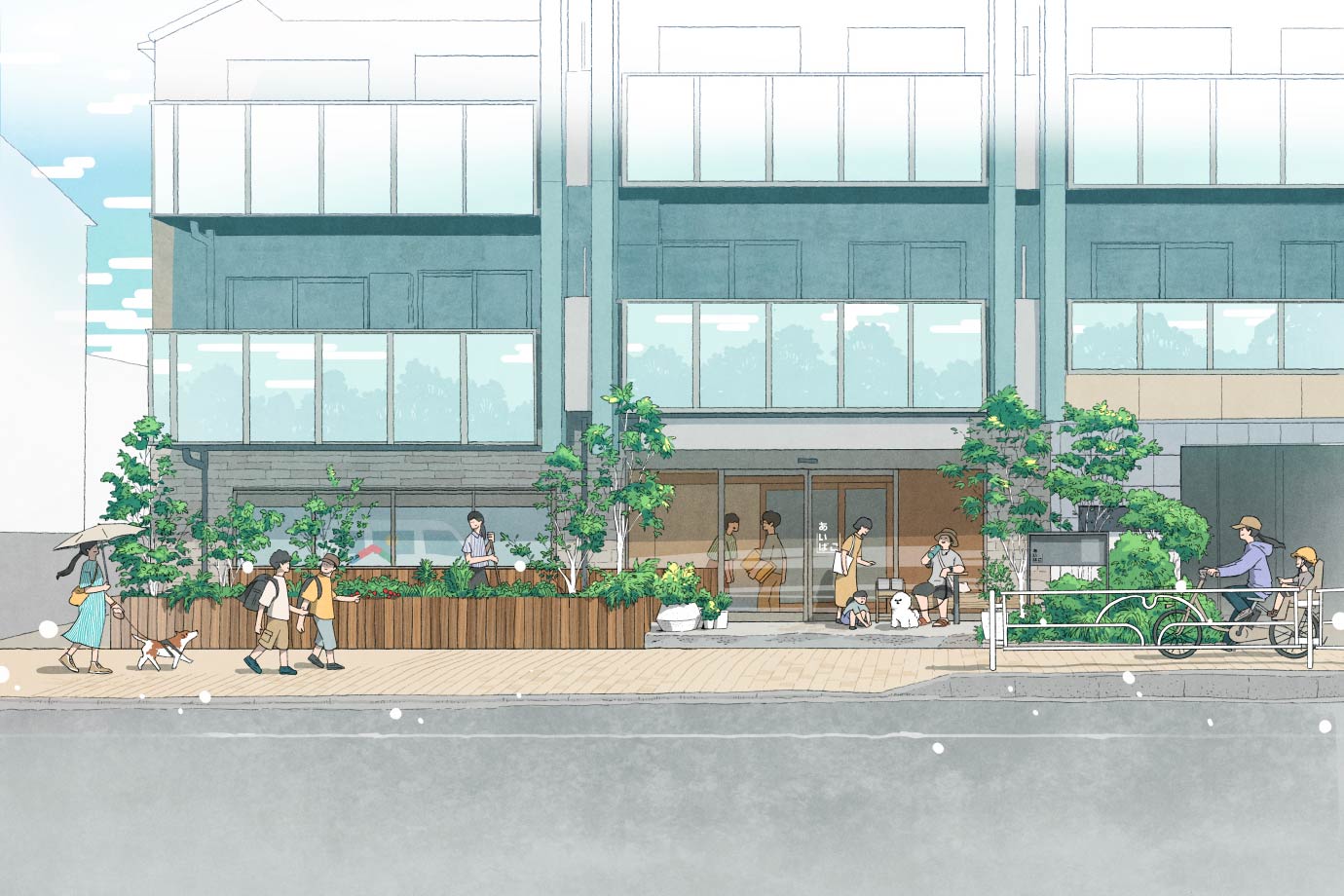 あいばこ外観イラスト