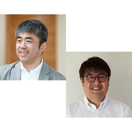 左：増子建築工業代表取締役 増子則博氏　右：相羽建設代表取締役 相羽健太郎