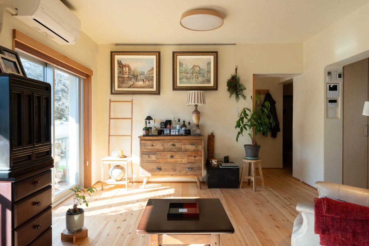 まるで海外のapartmentのような雰囲気を感じさせる空間